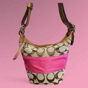 COACH RUGBY 2008 SIGNATURE BUCKET BAG - NWOT OR EUC